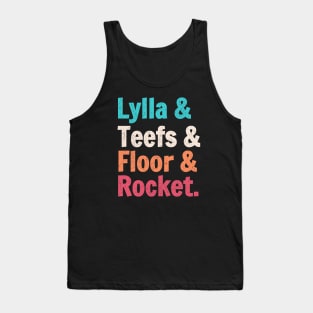Lylla And Teefs And Floor And Rocket Vintage Tank Top